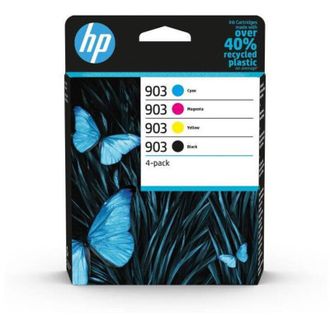 Braun Hp 903 Confezione da 4 cartucce dinchiostro nero, ciano, giallo e magenta originali 6ZC73AE per hp OfficeJet / OfficeJet Pro 6900