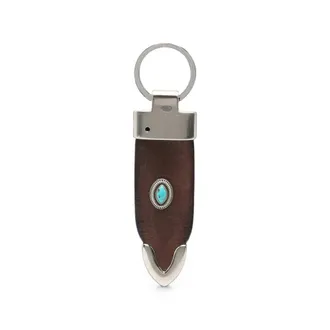 Eraldo Stone-embellished Leather Keyring