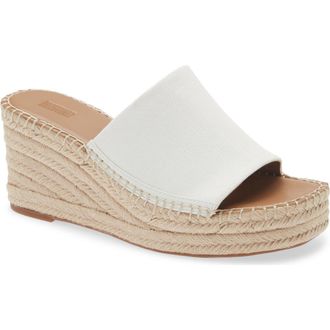 Nordstrom Rack Claire Jute Wedge Slide Sandal in White Natural at Nordstrom Rack, Size 7.5