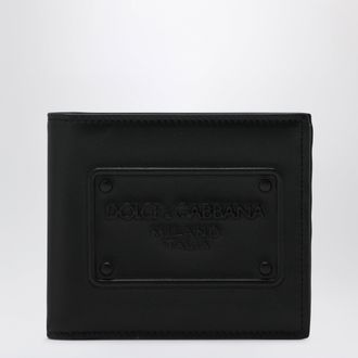 Dolce & Gabbana Black bi-fold wallet with embossed logo