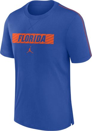Nike Jordan Mens Florida Gators Sideline Player Jordan Dri-FIT College T-Shirt in Blue | 02FF08DDUFN-ZDG