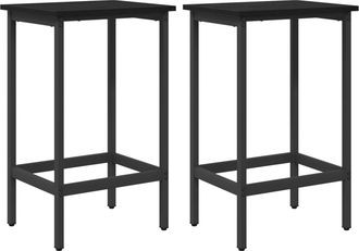 vidaXL Taburete De Bar 2 Uds. Roble Negro 40 X 32 X 64 Cm Vidaxl