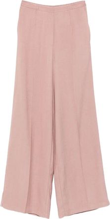 Forte_Forte Broek met wijde pijpen - Roze