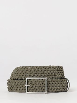 A|X Armani Exchange Cintura in camoscio intrecciato