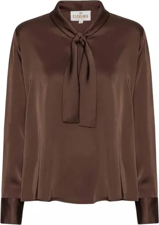 Karmamia Womens Audrey Blouse In Semi Rich Brown