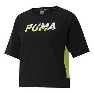 Puma (WMNS) PUMA Morden Sports Short Sleeve Black 585291-01