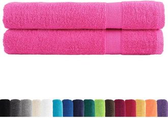 vidaXL Toallas Premium Solund 2 Unidades Rosa 100x200 Cm 600 Gsm Vidaxl