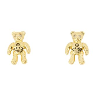 Vivienne Westwood Accessoires, Dames, Geel, ONE Size, Robijnen Kleine Oorbellen