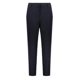 Moschino Cropped Trousers, female, Blue, Size: XS Slim Cropped Trousers