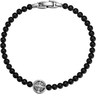 David Yurman Bracciale Compass ìin argento sterling con onice - Nero