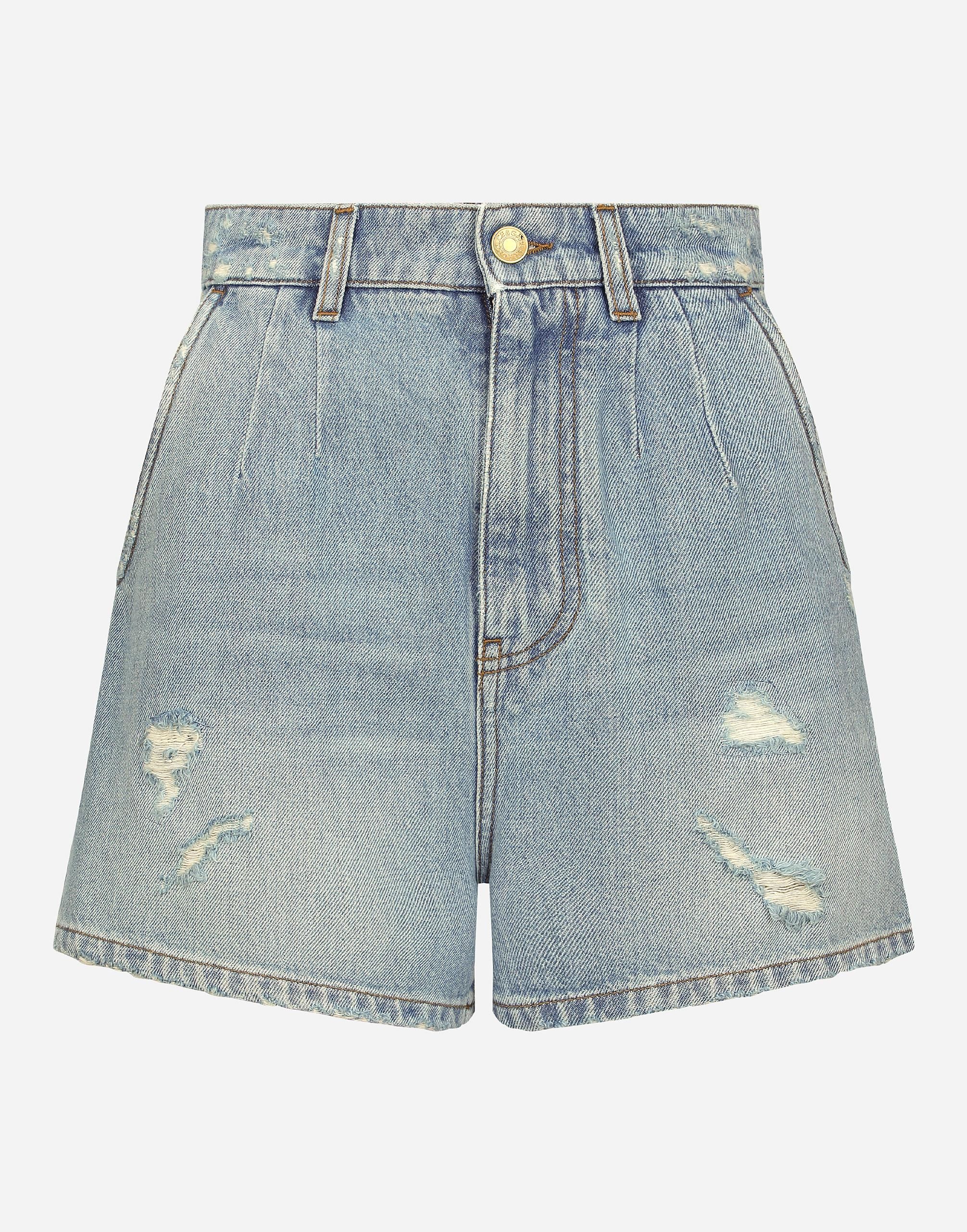 ショートパンツ Dolce & Gabbana Dolce & Gabbana Shorts (FTC9LT FQOABS8100) Lamé bouclé shorts in Multicolor for Women | Dolce&Gabbana® US