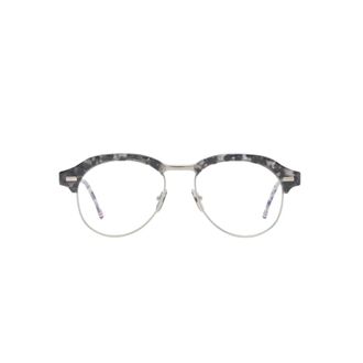 Thom Browne Pilotbril van Acetaat en Titanium - unisex - Accessoires - Grijs - Maat: 55 MM