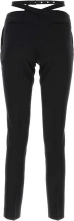 The Attico Womens Black Jersey Pant 100 Pantaloni Trousers