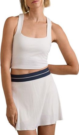 Rhone Lightspeed Court Longline Bra in Snow White at Nordstrom, Size Xx-Large