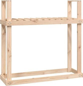 vidaXL Le&ntilde;ero De Madera Maciza De Pino 110x35x108,5 Cm Vidaxl