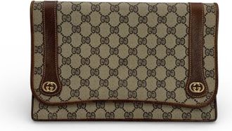 Gucci Gucci Vintage stoffen clutch tas