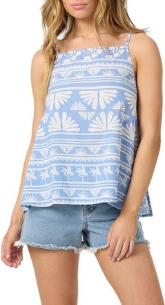 O'Neill Martina Abstract Print Camisole in Azurine at Nordstrom, Size Xx-Large