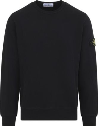 Stone Island Black Crew Neck Sweatshirt