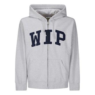 Carhartt Work in Progress Hooded WIP Sweat Jacket - Heren - Sweatshirts & Hoodies - Grijs - Maat: S Katoen