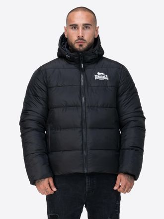 Lonsdale Steppjacke LONSDALE TROVER, Herren, Gr. 3XL, schwarz, wei&szlig;, Obermaterial: 100% Polyester, Jacken Steppjacke