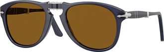 Persol PO0714 Folding 121733 Mens Sunglasses Blue Size 54
