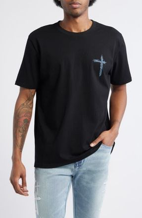 Rta Liam Black Circuit Cross Graphic T-Shirt at Nordstrom, Size Medium