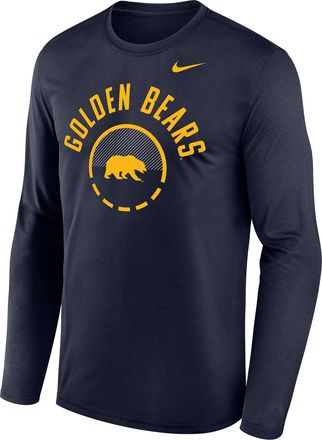 Nike Cal Basketball Shoot Around Legend Nike Mens Dri-FIT College Long-Sleeve T-Shirt in Blue | IV8582-421