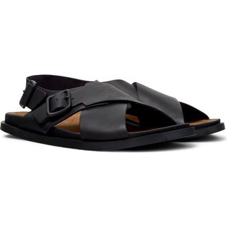 Camper Lluc X-Strap Sandal in Black at Nordstrom, Size 42