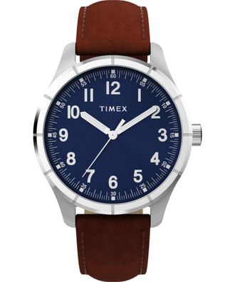 Timex Main Street Heren Horloge Bruin TW2Y16200