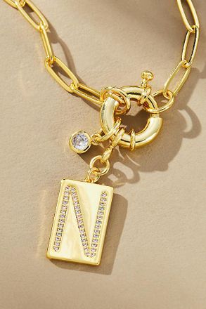 Uncommon James Initial Chain Monogram Necklace