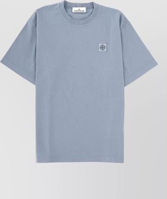 Stone Island cotton logo patch t-shirt