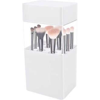 OEM Caja De Almacenamiento Transparente Para Brochas De Maquillaje: Organizador De Belleza A Prueba De Polvo, Higi&eacute;nico, Ahorra Espacio Y Mantiene Todo Or