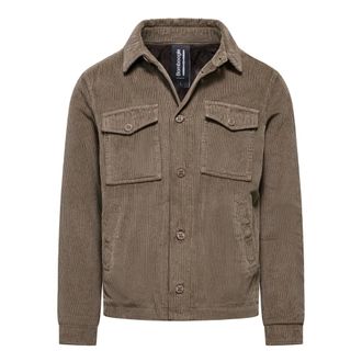 Bomboogie Chaqueta de pana con bolsillos de parche - Jackets - Hombre - Marr&oacute;n - S