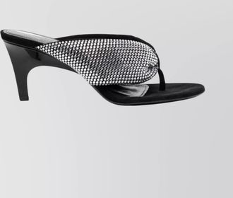 The Attico heeled sandals rhinestone embellishment