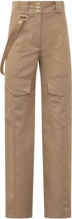 Seafarer Geraldine Cargo Broek - Dames - Straight fit broeken - Bruin - M - Wol - Broeken
