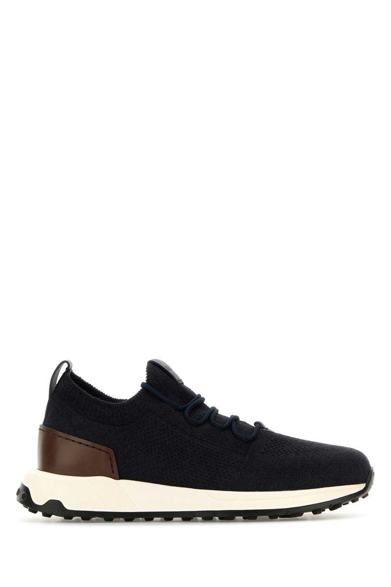 BEIGE BLUE 【TOD'S】NAVY SUEDE AND SNEAKERS LEATHER