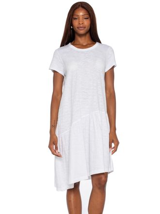 Wilt Drop Torso Slant Hem Dress