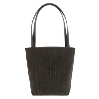 Tiffany & Co. Black Leather Tote Bag (Pre-Owned)