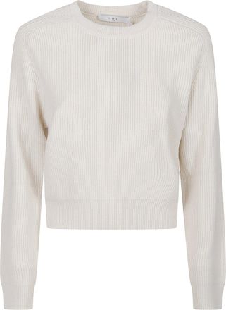 Iro Celena Cropped Ribbed Viscose Sweater