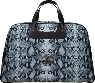 Roberto Cavalli Gray Fabric Luggage And Mens Travel