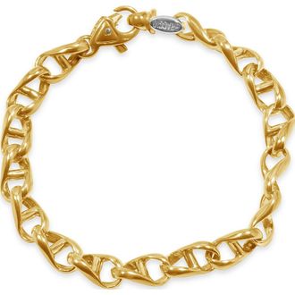 Pompeii3 Mens Marine Link 14k Gold (27gram) or Platinum (43gram) 7.5mm Bracelet 8.5