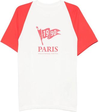 System Raglan-sleeve Graphic-print T-shirt
