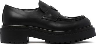 Prada Loafers, male, Black, 9 UK, Black Leather Loafers