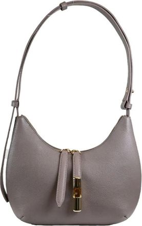Furla Grijze Schoudertas met Afgeronde Vorm - Dames - Schoudertassen - Grijs - ONE Size - Tassen