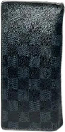 Louis Vuitton Pre-owned Vintage ID Holder - Heren - Vintage Accessoires - Zwart - ONE Size - Leer - Vintage