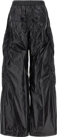 Rick Owens Womens Black Nylon Cargo Pants