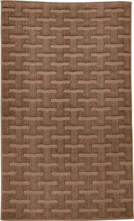 done. Badematte »Delia« Höhe 10 mm rutschhemmend beschichtet fussbodenheizungsgeeignet Badteppich, Uni-Farben, Hoch-Tief Effekt, reine Baumwolle, waschbar