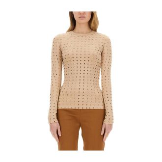 Sportmax Dames, Tops, Beige, Maat: L Jersey