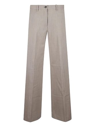 Nine In The Morning buttoned straight trousers - Neutrals