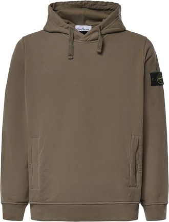 Stone Island Hooded Sweatshirt - Heren - Hoodies - Groen - 2XL - Katoen - Hoodies & sweatvesten